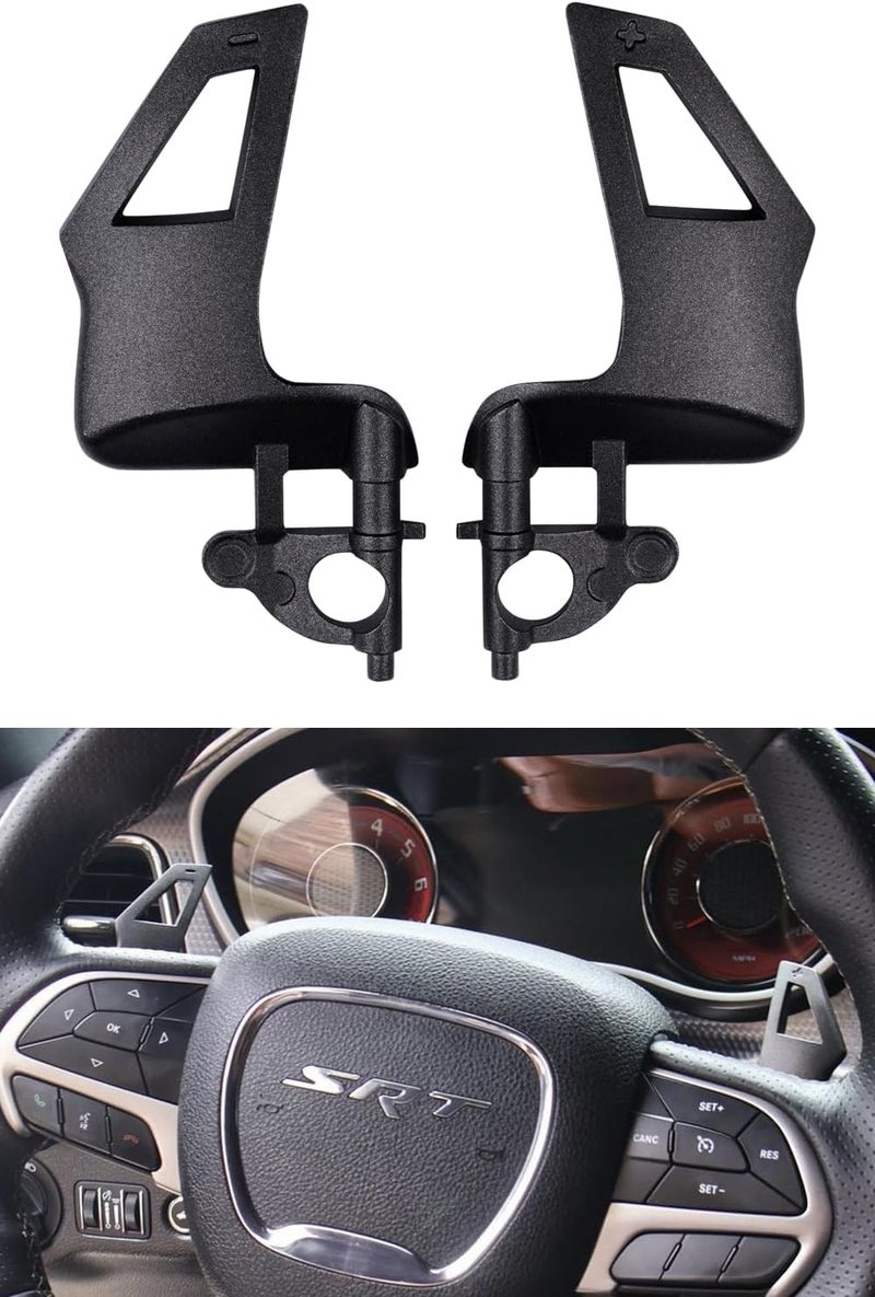 GRIDREADY Paddle Shifter Extension for 2015+ Dodge Charger Accessories, Challenger, Durango, Grand Cherokee. Interior Upgrade fits sxt, gt, rt, Daytona, scat Pack, Hellcat, hemi, 392 and SRT - Image 1